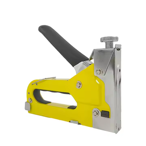 Meilleure vente 3-en-1 agrafeuse de tapisserie d'ameublement en acier industriel bricolage tapis pistolet à clous manuel robuste pneumatique agrafeuse puissance de la batterie - Product Image 2
