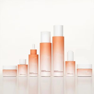 Purple Gradient Cosmetic Packaging Kit Glass <b>Dropper</b> <b>Bottle</b> & Cream Jar Empty Container for Serum Lotion Skincare Products - Product Image 4
