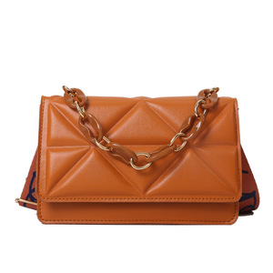 RTS Bulk Mixed Order New Simple Casual <b>Handbag</b> Personalized Wide Shoulder Strap Single Shoulder Bag Thick Chain <b>Small</b> Bag - Product Image 1