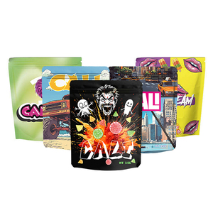 Tùy chỉnh in 3.5g bao bì holograph dây kéo túi niêm phong 8 3.5 mùi bằng chứng đặc biệt <span class=keywords><strong>Cali</strong></span> Mylar Túi - Product Image 3