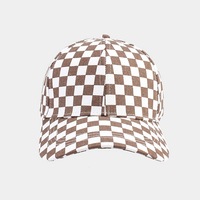 Gorra Trucker Clásica para Hombre, de Malla Bordada, con Diseño a Cuadros, 6 Paneles, Personalizable, con Cierre a Presión, Venta al Por Mayor