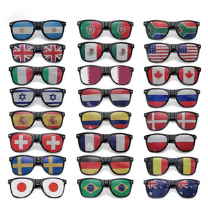 Gafas de Sol Personalizadas para Fanáticos del Fútbol, Diseño de Bandera Nacional, Protección UV, Gafas de Sol para Fanáticos del Fútbol Mundial - Product Image 2