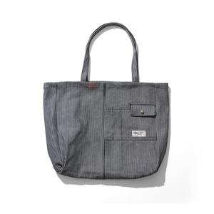 [OGARP] [PRODUIT DE LA CORÉE] Hickory Stripe Denim Eco Bag Bleu - Product Image 1