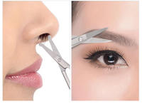 Ensemble de ciseaux de beauté en acier inoxydable de qualité supérieure, pour la coupe des poils du nez, des sourcils et des cuticules, pour hommes et femmes