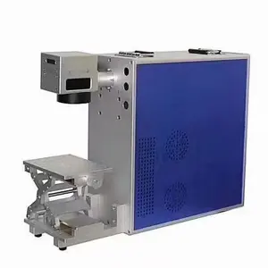 Günstiger Schmuck 10w 20w 30w 50w Ipg Metall Stahl Mini tragbare 3D-Rotationsfaser-Laser-Markierungsmaschine