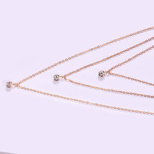 Jewelry Fashion Handmade Multi-layer Rhinestone Pendant for Women New Trendy <b>Simple</b> Chain <b>Necklace</b> - Product Image 4