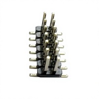 Connecteur mâle double rangée 2*7P 14P à montage en surface, personnalisable, 1,27 mm, contact en cuivre, nylon, angle droit, pour PCB