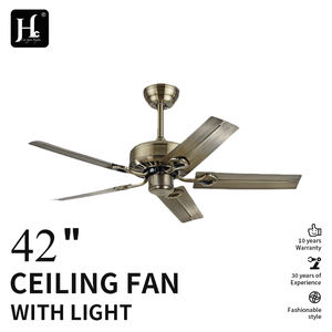 Ventilateur de plafond en bronze de 42 pouces avec lumière et télécommande, ventilateur à 5 pales avec lumière, luminaire suspendu pour chambre à coucher, ventilateur avec lumière - Product Image 2