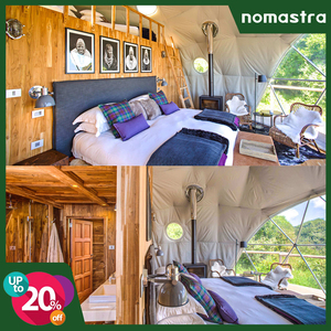 Lều Glamping hình vòm địa cầu với cửa gỗ hình tam giác dành cho các khu nghỉ dưỡng cao cấp và nơi nghỉ dưỡng tự nhiên - Product Image 3