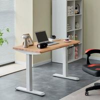 Table de bureau intelligente réglable en hauteur ODM/OEM, bureau assis-debout électrique motorisé, personnalisable avec écrans