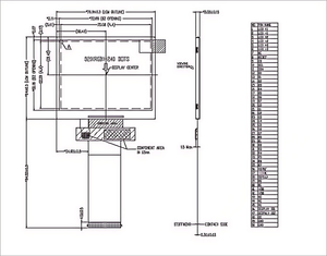 Display LCD TFT Quadrato da 3,5 Pollici 320x240 con Staffa di Montaggio, per Retrovisore Auto/Indicatore Moto, Modulo ad Alto Contrasto - Product Image 4