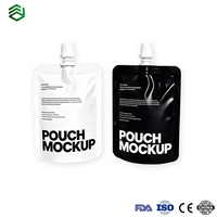 Pochette souple personnalisée avec bec verseur, sac d'emballage liquide anti-fuite pour boissons, sauces et cosmétiques