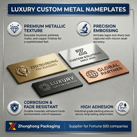 Autocollants de plaque signalétique en aluminium épais personnalisés de haute qualité, adhésif puissant, imperméable, étiquettes d'emballage électronique
