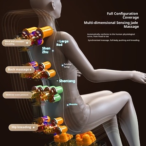 Silla <span class=keywords><strong>de</strong></span> <span class=keywords><strong>Masaje</strong></span> <span class=keywords><strong>de</strong></span> <span class=keywords><strong>Gravedad</strong></span> <span class=keywords><strong>Cero</strong></span> 4D <span class=keywords><strong>de</strong></span> Cuerpo Completo SL Track HH-01 con Tecnología <span class=keywords><strong>de</strong></span> Estiramiento OEM, Función Musical, 90W, 110-240V, 50-60Hz - Product Image 5
