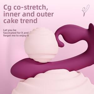 Shand เครื่องสั่นลึงค์ลึงค์สำหรับผู้ใหญ่ SHD-S520-2เครื่องสั่นลึงค์เลสเบี้ยนจำลองดิลโด้หญิงอุปกรณ์ช่วยตัวเองของเล่นทางเพศสำหรับผู้หญิง - Product Image 1