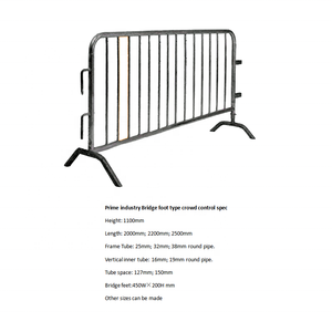 Barricadas temporales de Seguridad de Tráfico de acero metálico para control de multitudes, valla de seguridad <span class=keywords><strong>en</strong></span> construcción de tráfico, construcción de edificios - Product Image 2