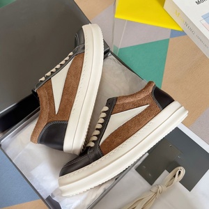 Chaussures décontractées pour hommes, style streetwear, semelle épaisse, lacets, cuir véritable de haute qualité, respirantes, chaussures de skate - Product Image 3