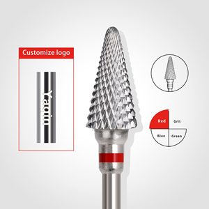 Yaqin High Quality 3/32\&quot; Cone <strong>Carbide</strong> Nail Drill <strong>Bit</strong> Manicure Rotary Burr Milling Cutter For Soft Gel Polish And Nails Removal - Product Image 1