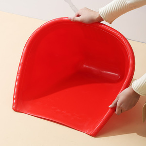 <b>Red</b> Plastic Dustpan Set Large Medium Small Agricultural Scoop Grain Drying Tool Injection Molded - Product Image 2