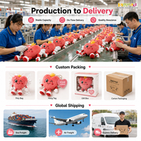 Porte-clés en peluche cœur OEM, mini jouet en peluche pour souvenirs, événements, cadeaux promotionnels, logo personnalisé, vente en gros