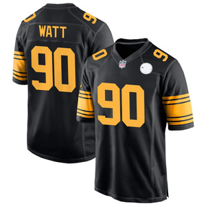 Maglia Alternativa Nera Pittsburgh 2026 Personalizzata, Maglie da Football Americano Ricamate, Uniformi Sportive Giovanili con Logo - Product Image 6