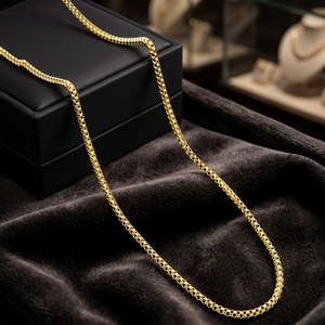 Cadenas de Oro de 14K, 18K y 24K al por Mayor, Chapadas en Oro Micronizado, Diseño Moderno, Cadenas de Moda, Estilo Caja - Product Image 5