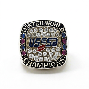 Bague de championnat personnalisée en acier inoxydable moderne pour les équipes de baseball et de softball / Bague de récompense sportive OEM ODM - Product Image 1