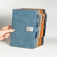Journal relié thermiquement A5 durable, couverture rigide en cuir, impression de logo personnalisée, design personnalisé, papier épais de qualité professionnelle