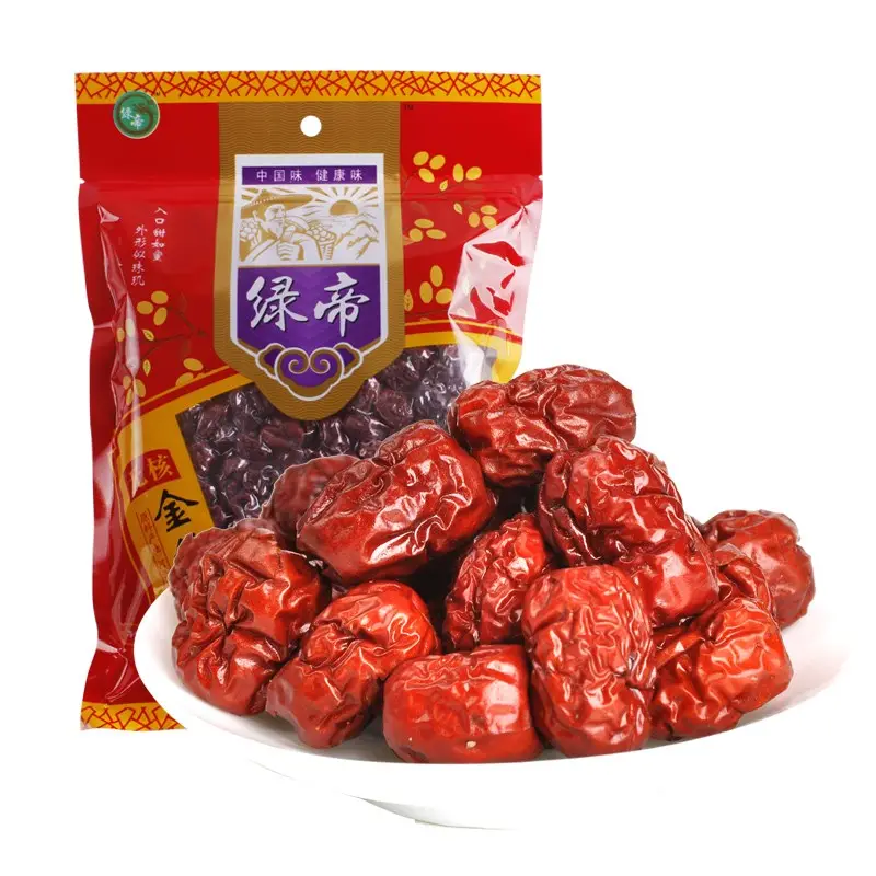 High Nutrition Chinese Red Jujube Dried Fruit Seedless Jinsi Jujube Dates 500g