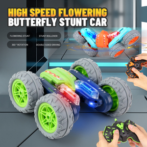 Auto Telecomandata Acrobatica Ricaricabile a Doppia Faccia 360° °   Trucchi di Rotazione e Capovolgimento, Luci LED Regolabili, Musica Integrata, Divertente Veicolo Telecomandato - Product Image 3