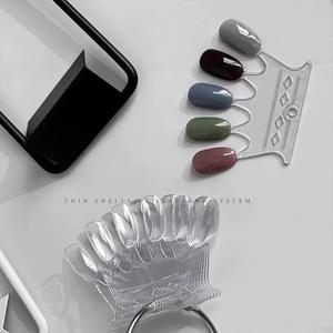 Expositor de Cartas de Colores <span class=keywords><strong>para</strong></span> Uñas, Soporte <span class=keywords><strong>para</strong></span> Muestras de Esmalte en Gel, Forma de Abanico, Soporte <span class=keywords><strong>para</strong></span> Muestras de Uñas, Paleta de Práctica de Esmalte de Uñas - Product Image 2