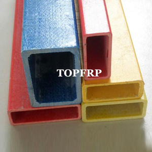 ท่อไฟเบอร์กลาสฉนวนไฟฟ้ารูปสี่เหลี่ยมผืนผ้า โปรไฟล์ FRP แบบดึงขึ้นรูป ท่อสี่เหลี่ยม - Product Image 5