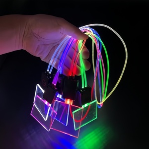 Badge nominatif lumineux LED en acrylique avec logo personnalisé pour festival <span class=keywords><strong>de</strong></span> musique, carte d'identité professionnelle, carte <span class=keywords><strong>de</strong></span> visite, avec cordon <span class=keywords><strong>de</strong></span> suspension pour bar - Product Image 2
