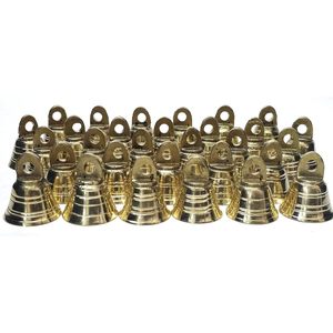 <b>Vintage</b> Indian Craft 1 Inch H Brass Elephant Cow and Camel Decor Bells Lot of 20 <b>Ornamental</b> Accessories - Product Image 6