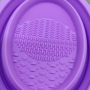 <b>Silicone</b> Makeup Brush Cleaner Bowl Beauty <b>Tool</b> Professional Washing Cleaning Mat Cosmetic Brush Sponge Powder Puff Home Use - Product Image 3