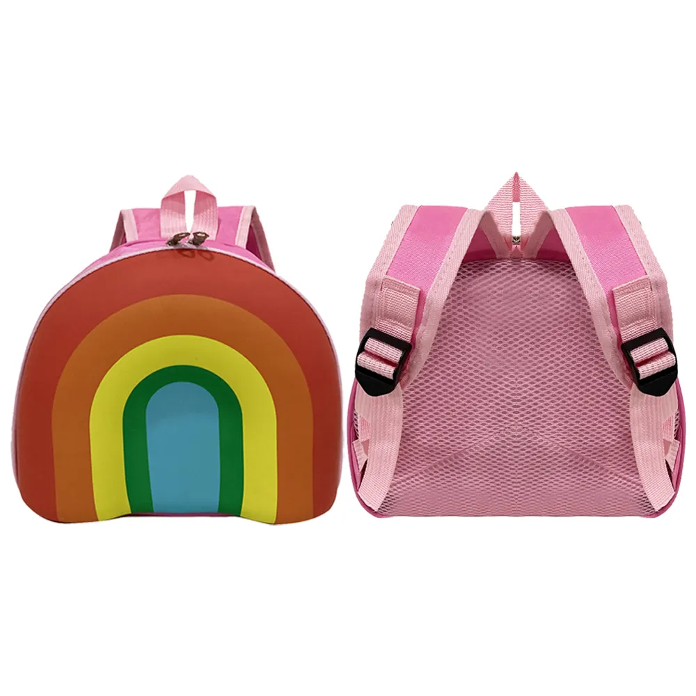 Fabricantes al por mayor Rainbow Kids Backpack Little Boys And Girls Cute Customized Student Pack Kindergarten Back Pack