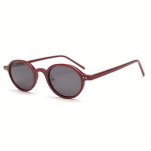 Lunettes de soleil ovales à monture fine vintage TR90 polarisées UV400 avec logo personnalisé 2025 pour unisexe - Product Image 1
