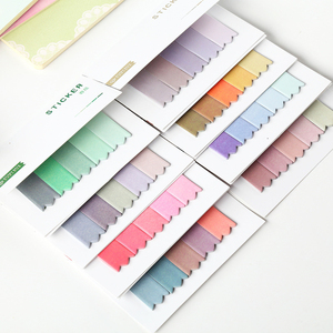 Marqueur de Page coloré à deux faces, étiquette autocollante autocollante de Classification de l'index, marque-Page, 100 pièces - Product Image 6