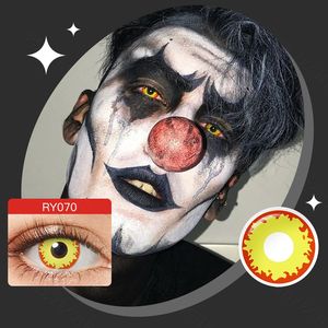 Spedizione gratuita Pseyeche lenti a contatto Halloween occhi di lupo giallo colorato contatti cosplay lenti pazze lentes de contacto - Product Image 5