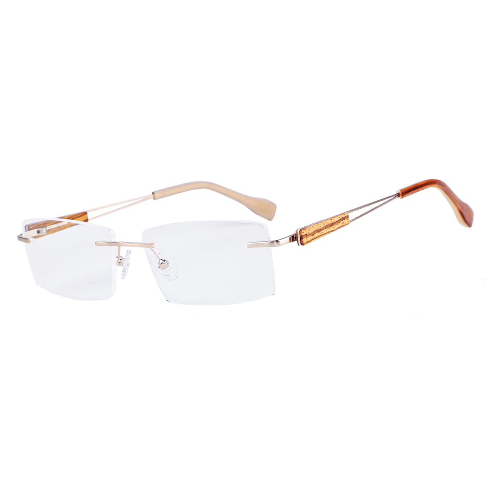 Brushed gold- Zebrawood