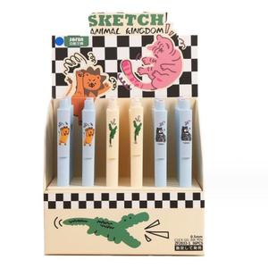 アニマルキングダムトライアングルゲルペンクリエイティブ学生文房具署名ペンブルー/ブラックインク0.7mm - Product Image 1