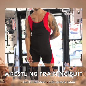 Vêtements d'entraînement de lutte unisexe en gros, vêtements de musculation de salle de sport, combinaison de musculation, matière spandex/polyester, marque RISE, service OEM - Product Image 2