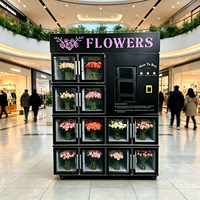 Distributeur automatique de fleurs haute performance pour les quartiers commerciaux