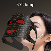 Masque LED de luminothérapie rouge 8 couleurs, portable, pliable, en silicone, appareil de soin du visage sans fil rechargeable avec certification CE