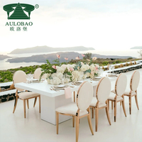 Ensemble de mobilier de salle à manger Tables et chaises de restaurant pour 8 personnes