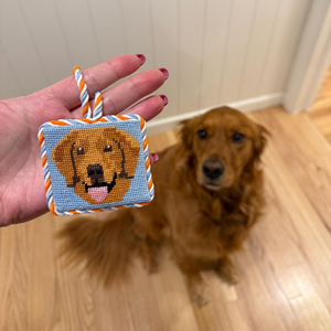 Nhà Máy Bán Buôn Tùy Chỉnh Cá Nhân Polyester Mềm Nhung Needlepoint Quà Tặng Túi Quyến Rũ Dễ Thương Pet Dog Quyến Rũ - Product Image 1