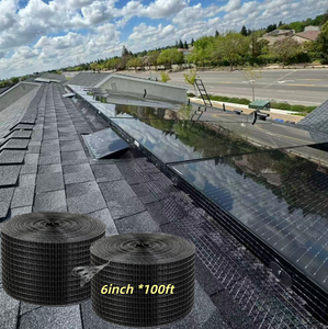 Barrière anti-nuisibles pour panneaux solaires 6 pouces x 100 pieds, en treillis soudé enduit de PVC noir 1,5 mm, protection contre les rongeurs et les oiseaux - Product Image 5