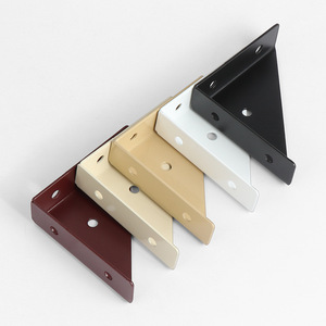 Haidibosi Three Sided Corner Bracket 90 Degree Right Angle Steel <b>Shelf</b> Support Cabinet Hardware Reinforcement Fixing Bracket - Product Image 4