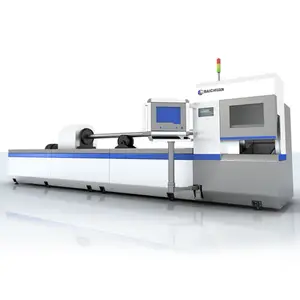 Máquina automática de corte a laser para tubos Jq Cnc de fibra de carregamento automático de alta precisão e velocidade superior