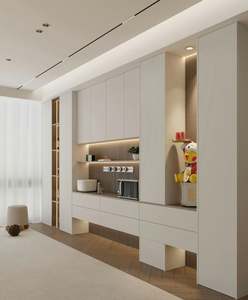 ตู้ข้างโต๊ะอาหารไม้สไตล์โมเดิร์นแบบสั่งทำพิเศษ พร้อมดีไซน์ประหยัดพื้นที่สำหรับใช้ในอพาร์ตเมนต์ - Product Image 4